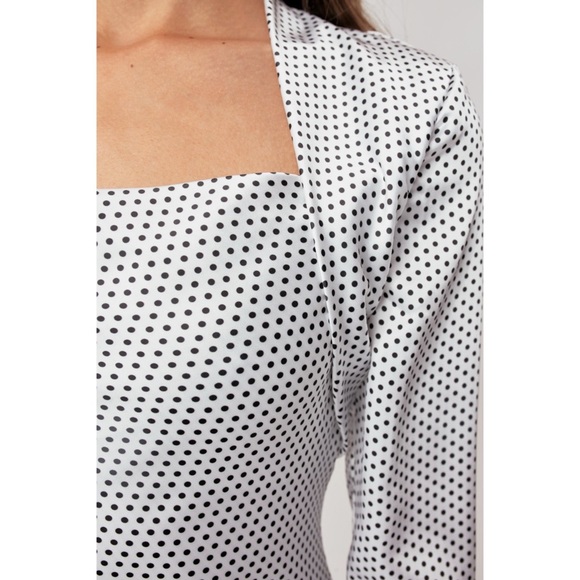 ▪️NWT C/MEO Collective Time Flew Dress In Ivory Spot - Picture 6 of 6